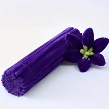 Синельний дріт 100шт фіолетовий 30 см СC101 (СП/violet/04)