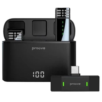 Бездротовий петличний мікрофон Proove Record Plug and Play