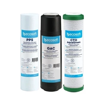Комплект картриджей "1-2-3": PP5 (для механической очистки воды) Ecosoft (teh0033683)