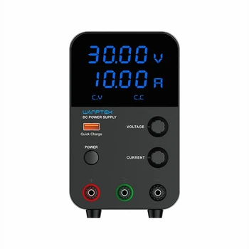 Лабораторный блок питания Wanptek GPS3010D 30V 10A 300W регулируемый импульсный с LED-дисплеем, черный