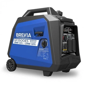 Генератор бензиновый инверторный 2,3 кВт BREVIA автозапуск с системой AVR 230В чистая синусоида (GP2500iES)