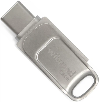 Флеш-память USB Wibrand Bee 128GB USB 3.2 Gen1 + Type-C Silver (WI3.2TC/BE128TC039S)