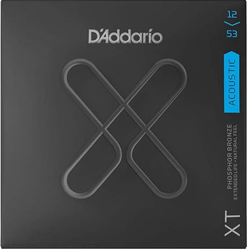 Струни для акустичної гітари D'Addario XTAPB1253 XT Phosphor Bronze Light 12/53