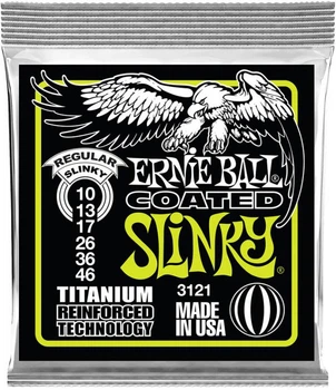 Струни для електрогітари Ernie Ball 3121 Regular Slinky Titanium Coated 10/46