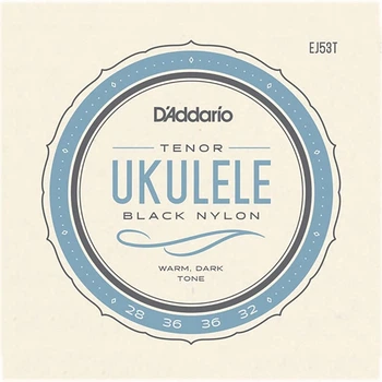 Струны для укулеле D'Addario EJ53T Black Nylon Tenor 28/32