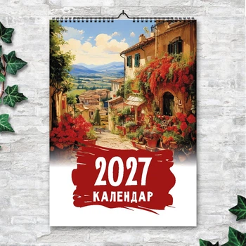 Календарь А3 перекидной настенный Прогулки по миру 13 листов ENTERSTORE (art. 269026)