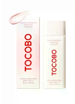 Сонцезахисний крем для обличчя з ефектом вирівнювання тону Tocobo SPF50+ PA++++ 50 мл