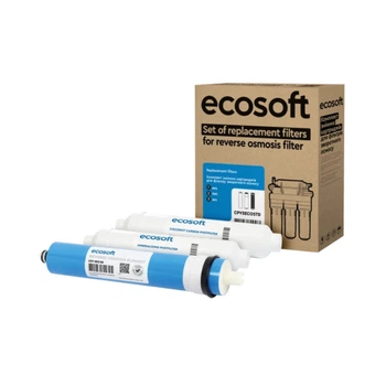 Комплект з 6 картриджів для фільтра зворотного осмосу Ecosoft Standard з мінералізатором