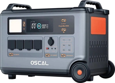 Зарядная станция Oscal PowerMax 6000 / 6000 Вт / 3600 Вт⋅ч / LiFePO4