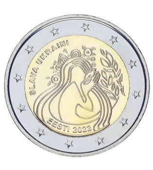 Монета 2 євро Естонія 2022 рік UNC Пам'ятна
