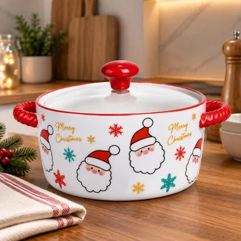 Супница с крышкой 800 мл Santa бульонница фарфоровая кастрюля подачи супа для сервировки стола