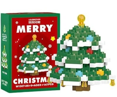 Конструктор Lelebrother "Merry Christmas" Різдвяна ялинка Зелений від 6 років
