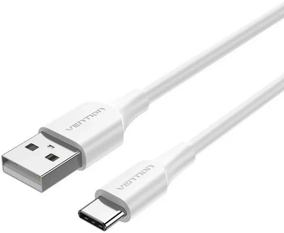 Kabel Vention USB 2.0 AM-Type-C M, 1 m, 18W White (6922794767539)