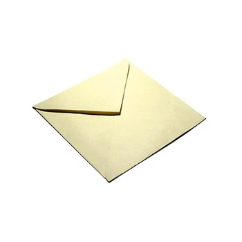 Конверт 75х75 мм 80 г/м2 (треугольный клапан), кремовая бумага, 1 шт., env-cr-16