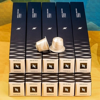Набор 10 тубов кофе в капсулах Barista Creations Vaniglia (ваниль) Nespresso (100 капсул)