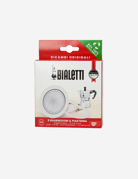 Ремкомплект Bialetti Moka Express, 12 чашек, уплотнитель + сито, 0800036