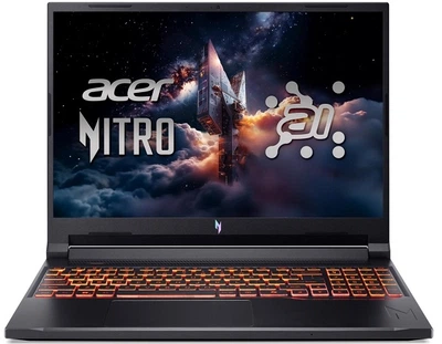 Ноутбук ACER 16" Nitro V 16 ANV16-42 (WUXGA IPS) /AMD R5-240 /16GB /F512GB /RTX4050-6GB /Lin /чорний