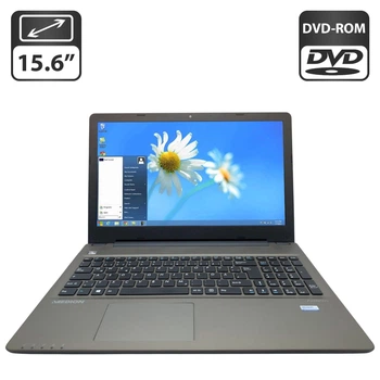Ноутбук Medion Akoya E6412T / 15.6" (1366x768) TN / Intel Pentium 3558U (2 ядра по 1.70 GHz) / 8 GB DDR3 / 320 GB HDD / Intel HD Graphics / WebCam / DVD-ROM / АКБ не тримає б/в