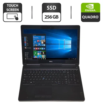 Мобильная рабочая станция Dell Precision 7510 / 15.6" (1920x1080) IPS Touch / Intel Core i7-6820HQ (4 (8) ядра по 2.7 - 3.6 GHz) / 16 GB DDR4 / 256 GB SSD / nVidia Quadro M1000M, 2 GB GDDR5, 128-bit / WebCam б/у