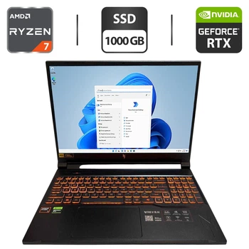 Ігровий ноутбук Acer Nitro V 16 AI / 16" (1920x1200) IPS / AMD Ryzen 7 260 (8 (16) ядер по 3.8 - 5.1 GHz) / 16 GB DDR5 / 1000 GB SSD / nVidia GeForce RTX 5070, 8 GB GDDR7, 128-bit / WebCam б/в