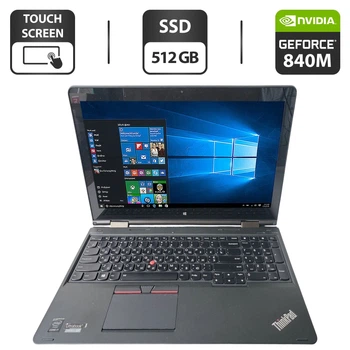 Ноутбук-трансформер Lenovo ThinkPad S5 Yoga 15 / 15.6" (1920x1080) IPS Touch / Intel Core i7-5500U (2 (4) ядра по 2.4 - 3.0 GHz) / 16 GB DDR3 / 512 GB SSD / nVidia GeForce 840M, 2 GB GDDR3, 64-bit / WebCam б/у