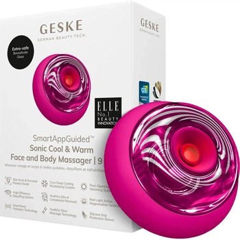 Массажер для лица GESKE Sonic Cool&Warm Face and Body Massager 9в1 Magenta (HB0197) [176787]