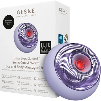 Массажер для лица GESKE Sonic Cool&Warm Face and Body Massager 9в1 Purple (HB0037) [176791]