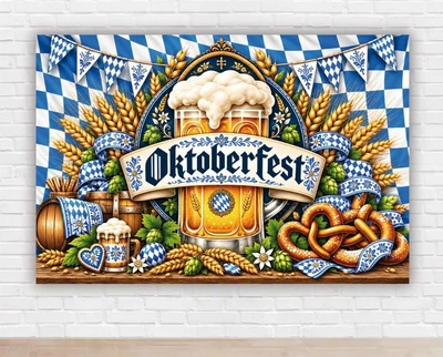Паперовий плакат "Октоберфест. Oktoberfest. Келих", розмір 100х150 см