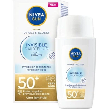 Солнцезащитный флюид для лица Nivea Specialist Invisible Daily Fluid SPF 50+, 40 мл