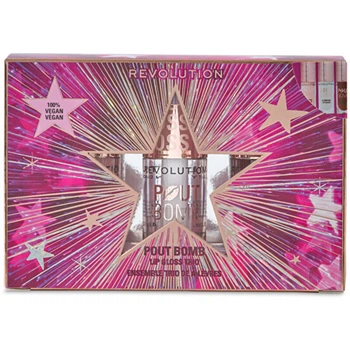 Подарочный набор блесков для увеличения объема губ Makeup Revolution Pout Bomb Trio
