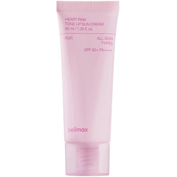 Тонирующий солнцезащитный крем Celimax Heart Pink Tone Up Sun Cream SPF 50, 40 мл