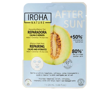 Відновлювальна тканинна маска для обличчя після засмаги Iroha, 25 мл