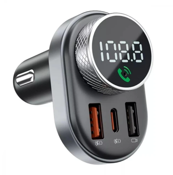 FM-модулятор Proove Launcher Sound Link QC3.0 + PD 30W Bluetooth 5.4 Type-C USB TF Hands Free, чорний