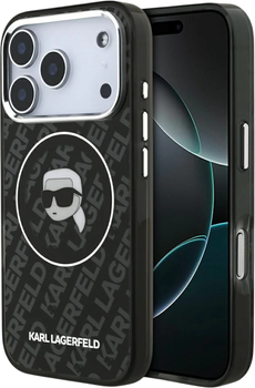 Чохол Karl Lagerfeld IML Karl Head Logo MagSafe для Apple iPhone 17 Pro Max Black (3666339499723)