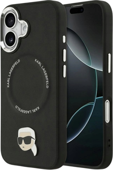Чохол Karl Lagerfeld Karl Pin MagSafe для Apple iPhone 17 Black (3666339495619)