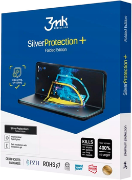 Folia ochronna antybakteryjna 3mk SilverProtection+ Folded Edition do smartfona Samsung Galaxy Z Fold8 (5903108780896)