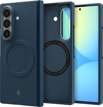 Etui plecki Spigen Air Skin Aramid (Mag Fit) do Samsung Galaxy Z Fold8 Ultra Dark Blue (8800337249811)