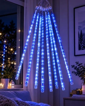 Гирлянда Палочки с LED лентой 8 шт., 3 × 0,5 м, синяя, 220 В, 1851-02