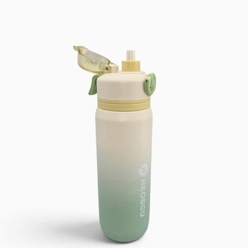 Термобутылка HEOSCU IceMist HSC-GJ-001 800 мл с распылителем водяного тумана зеленая градиентная