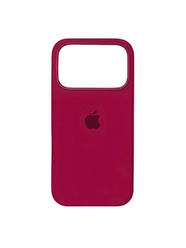 Чохол для iPhone 18 Pro Max силіконовий Soft-touch Silicone Case Full Size (AA) Rose Red