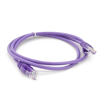 Патч-корд литой RITAR, UTP, RJ45, Cat.5e, 1m, фиолетовый, Cu (медь)