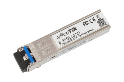 Модуль MikroTik S-31DLC20D (1310 нм, 1.25 Gbps, LC, 20 км, багатомодульне)