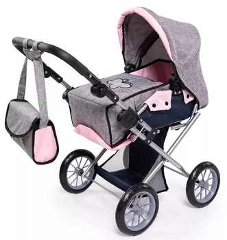 Wózek dla lalki Bayer Design City Star Butterfly Grey-Pink 13627AA (4003336136272)