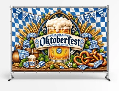 Баннер "Октоберфест. Oktoberfest. Бокал", размер 2х3 м.