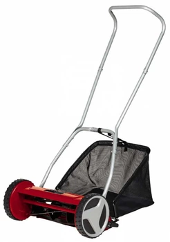 Газонокосарка Einhell GC-HM 400 40 см ніж/5 лез 27 л 7,5 кг чорна з червоним