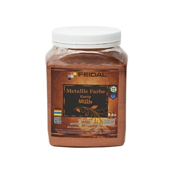 Декоративна фарба Feidal Metallic Farbe Мідь 0,8 л