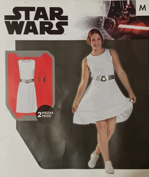 Женское платье с наушниками Принцесса Лея Star Wars М 42\44 белый