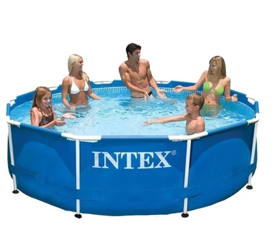 Бассейн каркасный Intex 200 NP круглый размер 305х76 см объем 4485л. Blue (42516)
