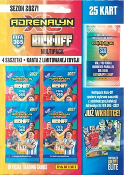 Набір колекційних карток Panini FIFA 365 Adrenalyn XL 2027 Kick Off 4 шт. (8051708038958)