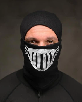 Балаклава ВМ3636 Black универсальная эластичная для спорта и активного отдыха под шлем